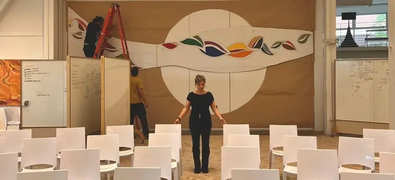 Moving chairs, as often happens!