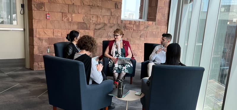 With Tech CEOs / COOs / leaders leading a peer coaching session