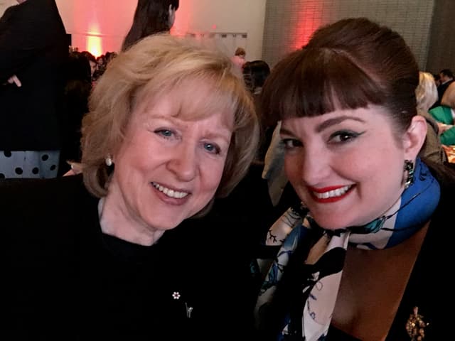 With former Canadian Prime Minister Kim Campbell
