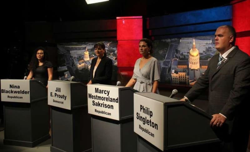 Debating candidates for the Georgia State House.